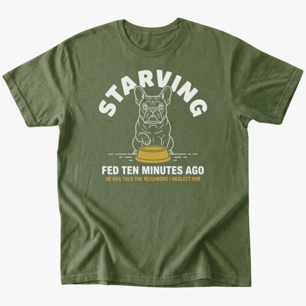 Starving T-shirt - Military Green - Heartfur