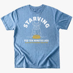 Starving T-shirt - Heather Indigo - Heartfur