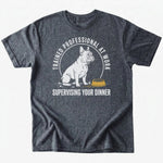 Supervising Dinner T-Shirt - Dark Heather - Heartfur