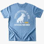 Supervising Dinner T-Shirt - Heather Indigo - Heartfur