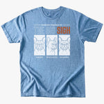 The Big Sigh T-Shirt - Heather Indigo - Heartfur