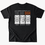 The Big Sigh T-Shirt - Black - Heartfur