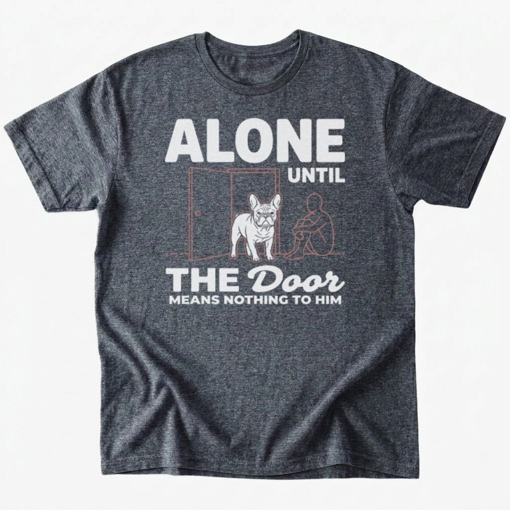 The door means nothing T-shirt - Dark Heather - Heartfur