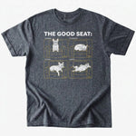 The good seat T-shirt - Dark Heather - Heartfur