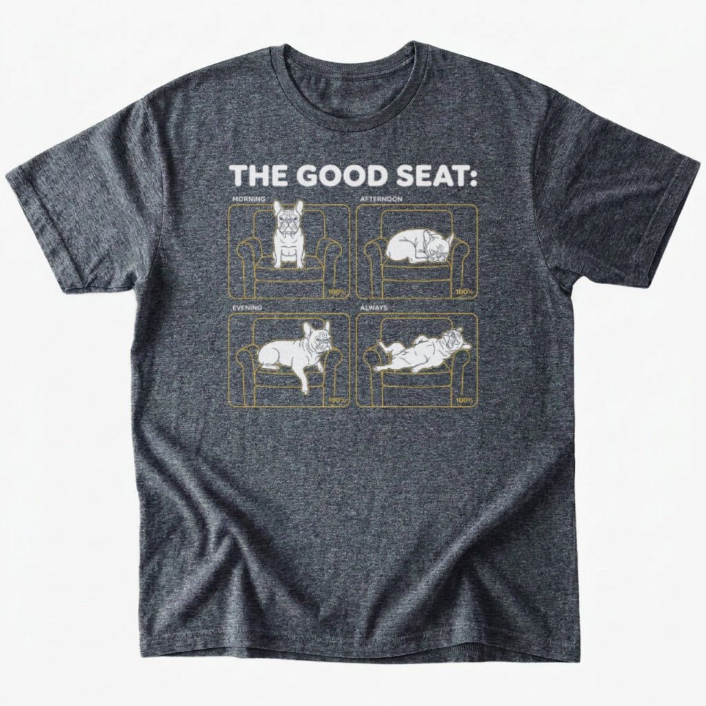 The good seat T-shirt - Dark Heather - Heartfur
