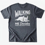 Walking. Until T-shirt - Dark Heather - Heartfur