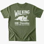 Walking. Until T-shirt - Military Green - Heartfur