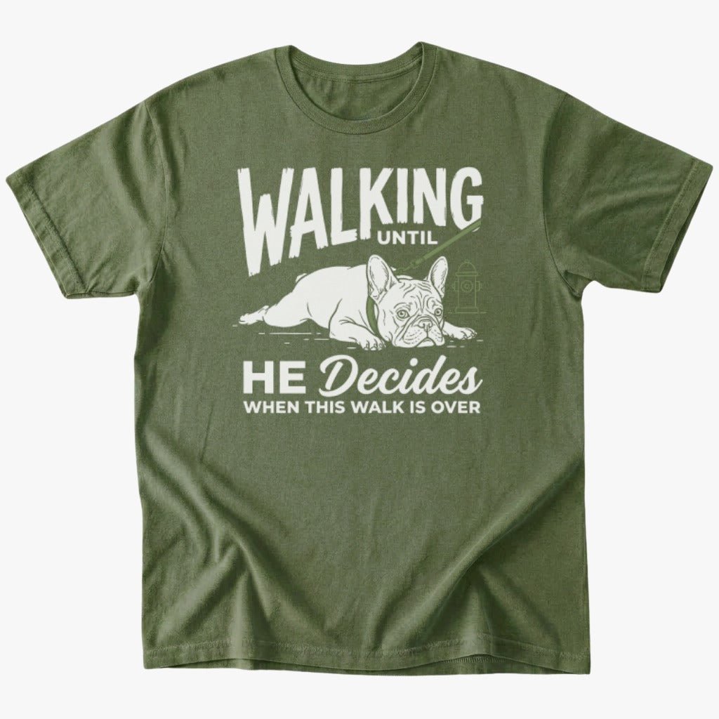 Walking. Until T-shirt - Military Green - Heartfur