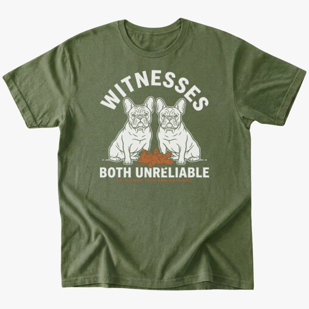 witnesses T-shirt - Military Green - Heartfur