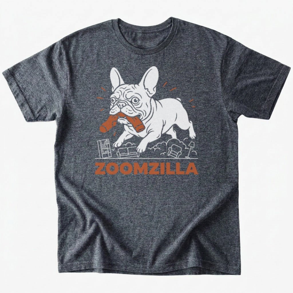 Zoomzilla T-shirt - Dark Heather - Heartfur