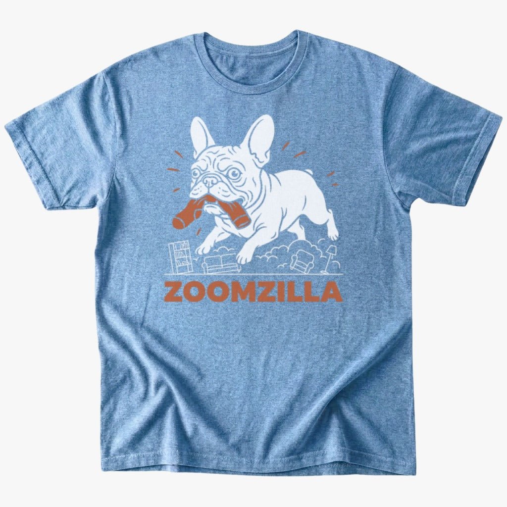 Zoomzilla T-shirt - Heather Indigo - Heartfur